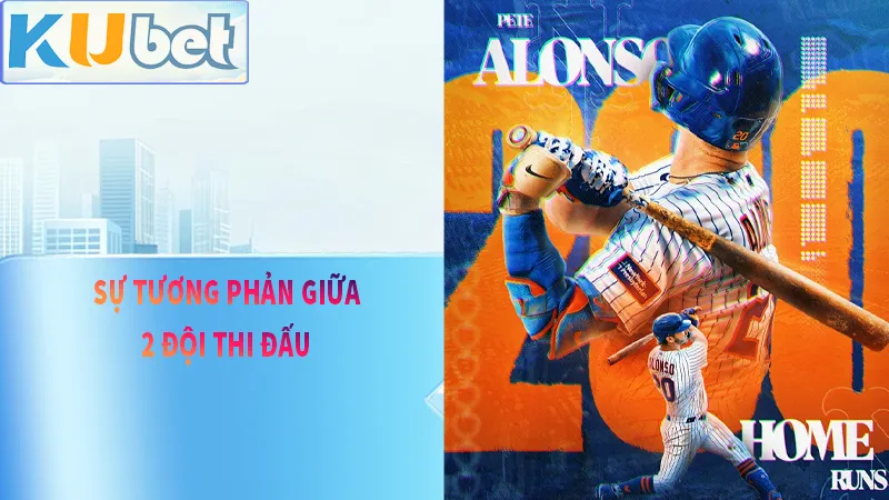 Sự tương phản của 2 đội được ví như 2 thế giới khác nhau