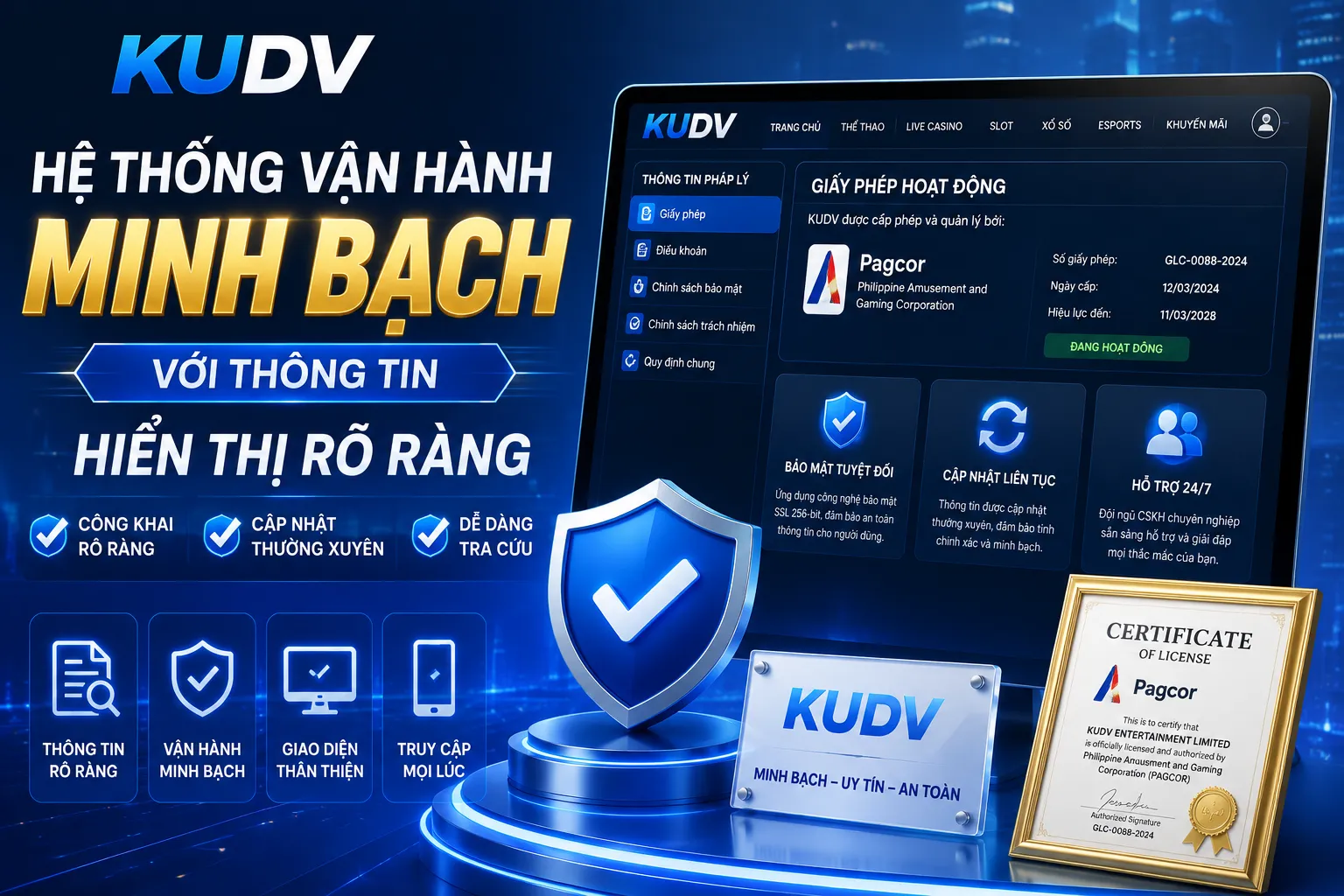 Hệ thống vẫn hành chuẩn chỉnh
