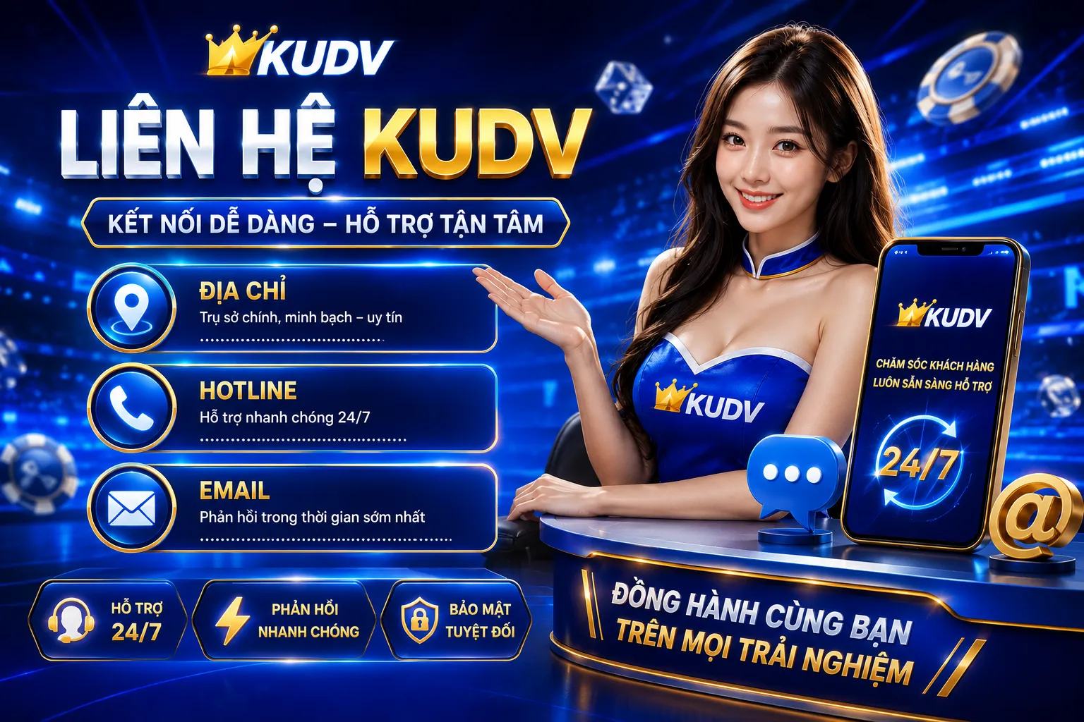 Gửi phản hồi đến CSKH 24/7 của KUDV
