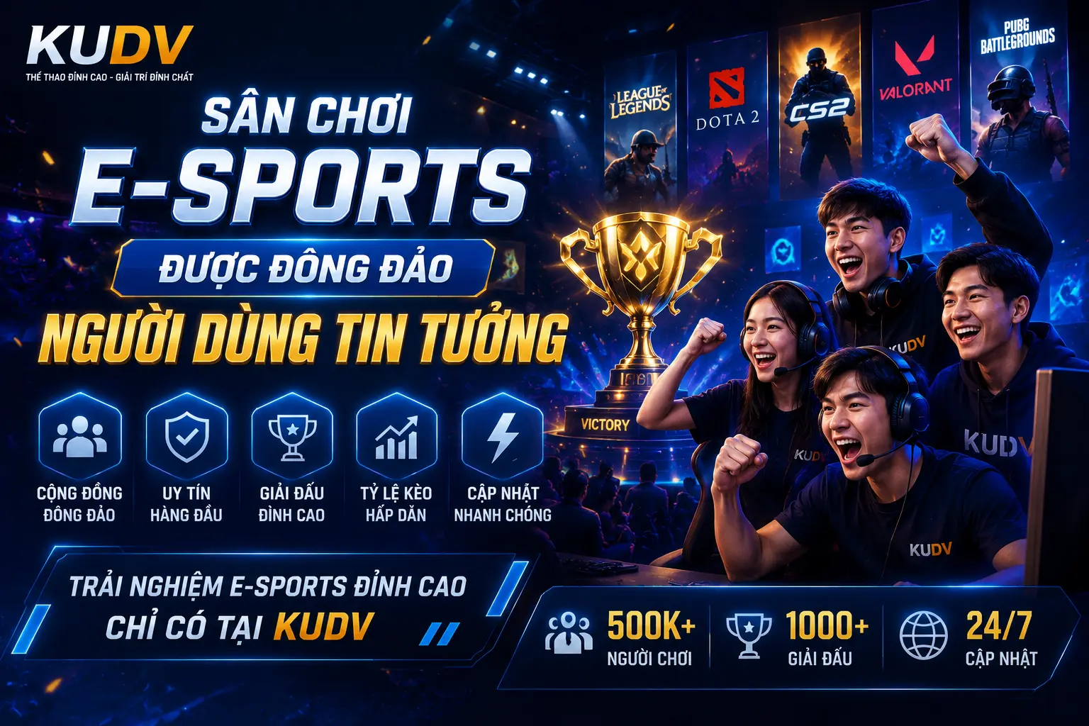 Sân chơi được đông đảo người dùng tin tưởng