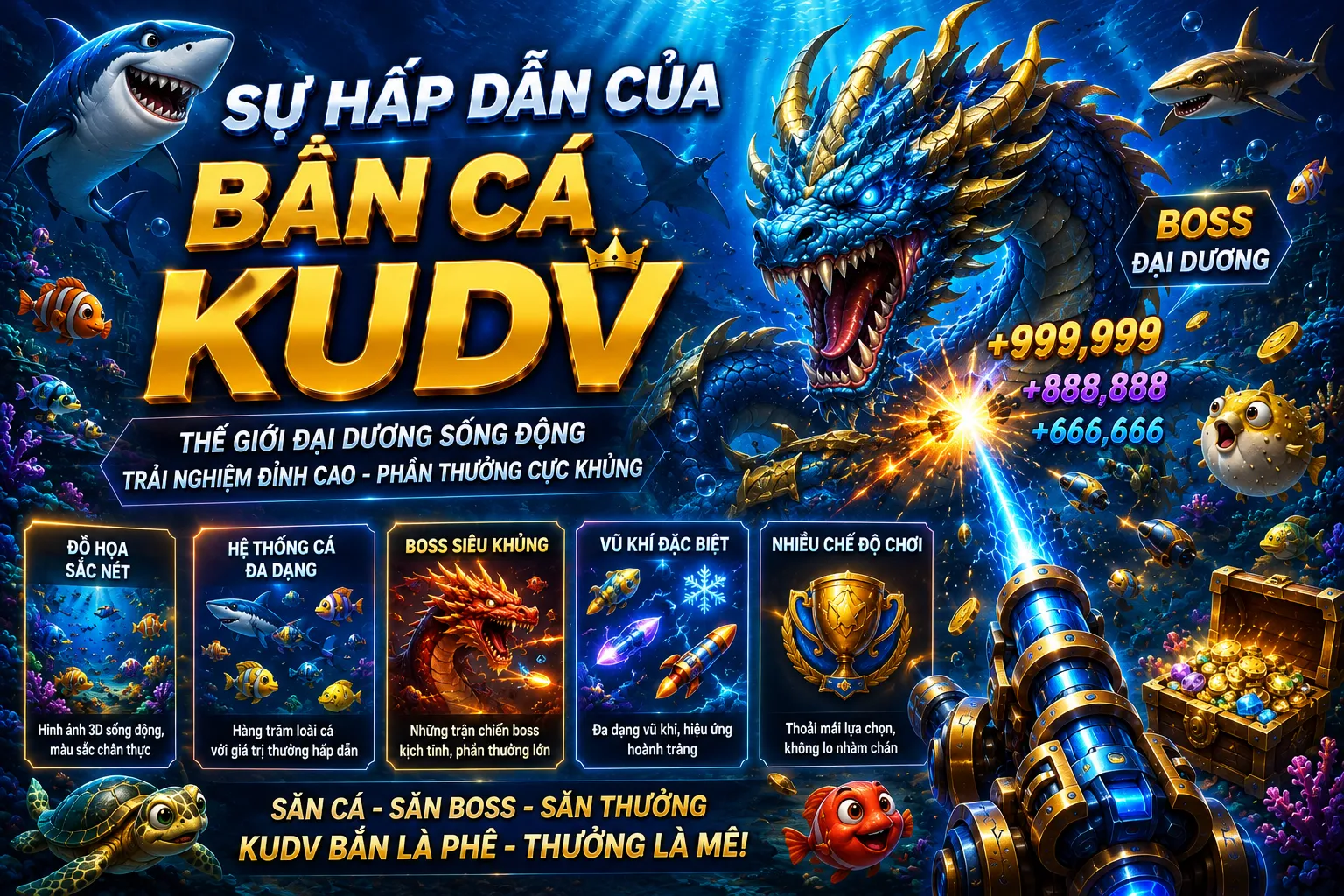 Sự hấp dẫn của bắn cá kudv